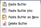 The ”Buffers” context menu