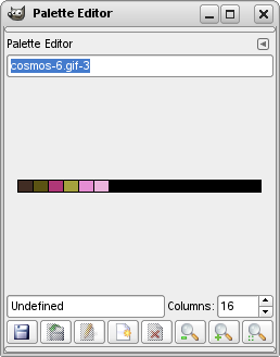 El editor de paletas