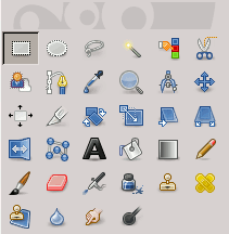 Het rechthoekselectie gereedschaps pictogram in de gereedschapskist