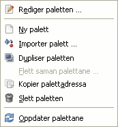 Palettmenyen
