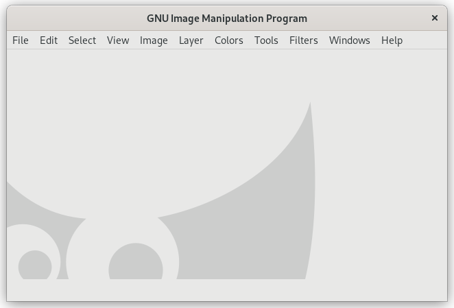 Das neue Aussehen des Bildfensters in GIMP 2.6