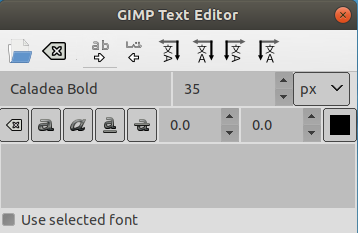 how to insert text in gimp