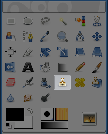 Clone tool icon in the Toolbox