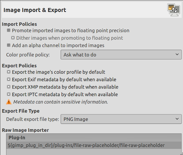 Image Import and Export