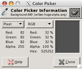 Color Picker Info Window