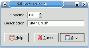 Save a .gbr brush