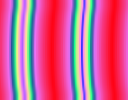 Illustration of the effects of the three gradient-repeat options, for the Abstract 2 gradient.