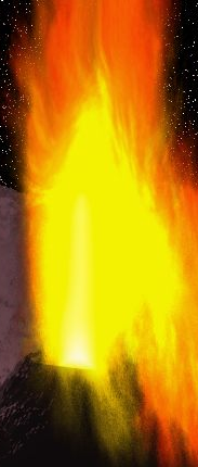 Пример визуализированного пламени