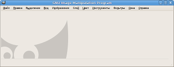 Новый облик окна изображения в GIMP 2.6