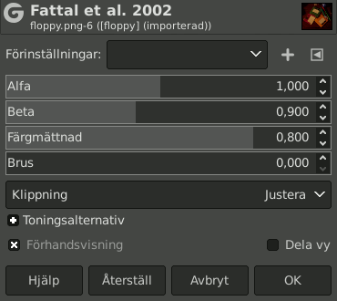 The ”Fattal et al. 2002” filter Dialog