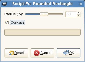 The ”Rounded Rectangle” dialog