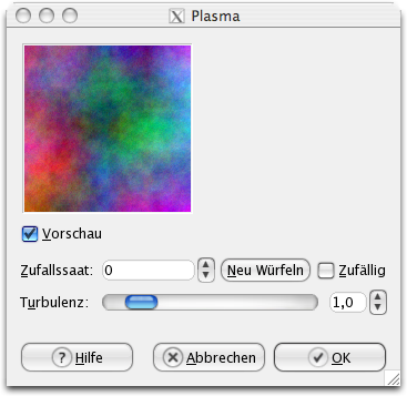 Eigenschaften für das Filter Plasma