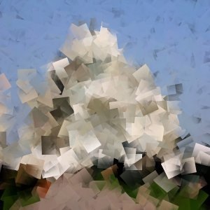 Esempio di applicazione del filtro Cubismo