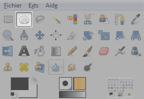 L'icône Sélection Elliptique dans la Boîte à outils.