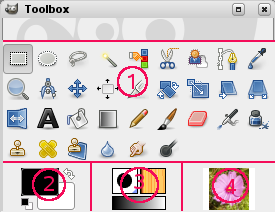 Captura de pantalla de la caja de herramientas