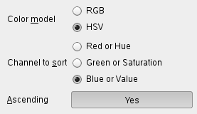 The Sort Palettedialog