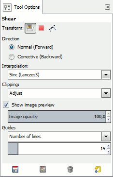 Shear tool options