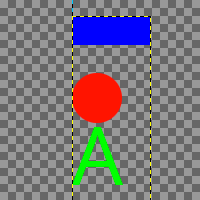Example of aligning relative to a guide