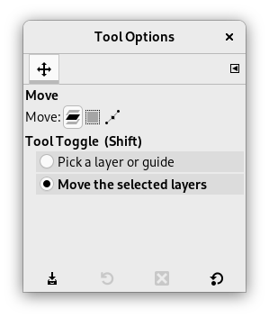 Tool Options Dialog