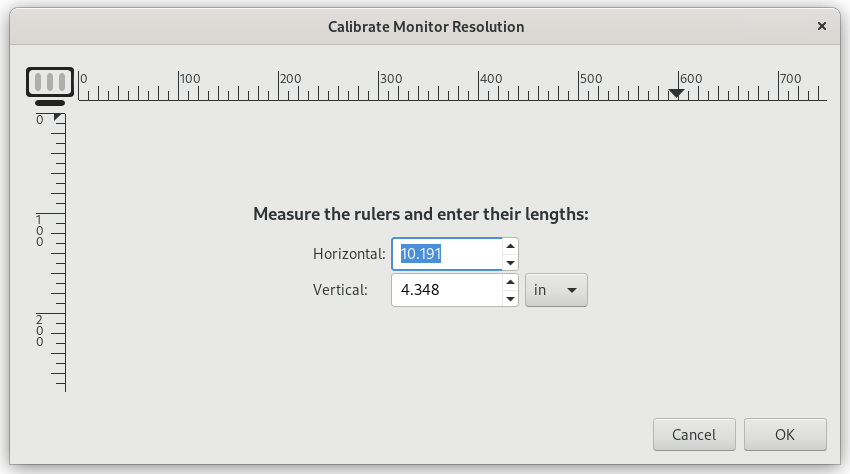 The Calibrate Dialog