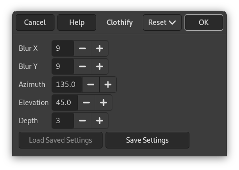 “Clothify” filter options