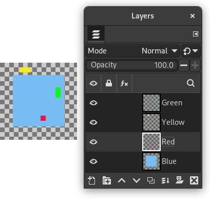 Example image for layer alignment