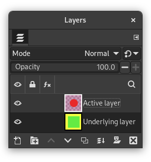 „Crop Layers to Content” example