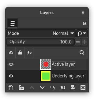 „Crop Layers to Content” example