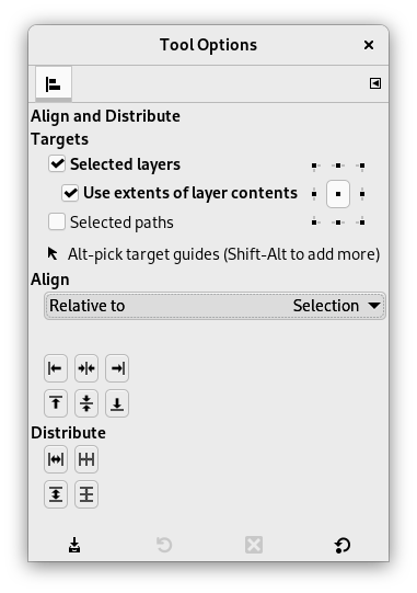 Tool Options Dialog