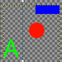 Example of aligning relative to a guide