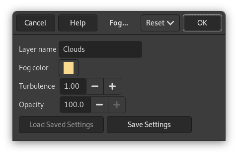 „Fog“ options