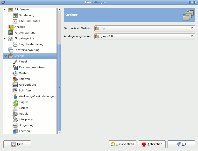 Folders Preferences