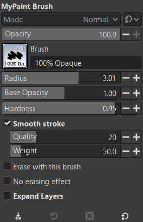 Tool Options Dialog
