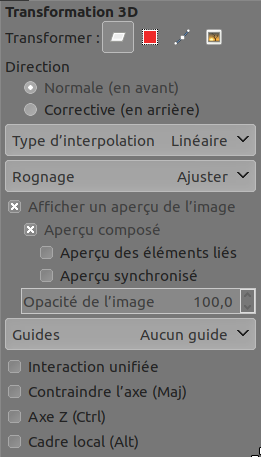 Tool Options Dialog