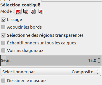 Tool Options Dialog