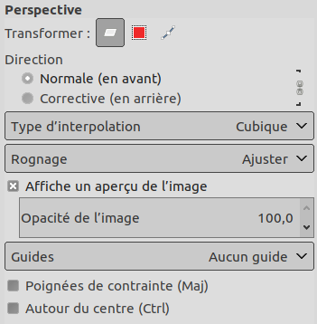 Tool Options Dialog