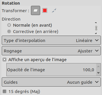 Tool Options Dialog
