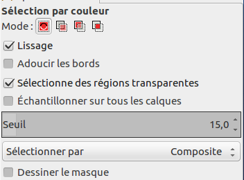 Tool Options Dialog