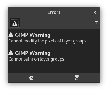 Error Console Dialog window
