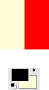 Alpha channel example: Three transparent layers