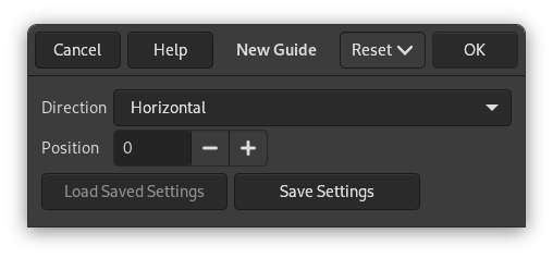 The New Guide Dialog