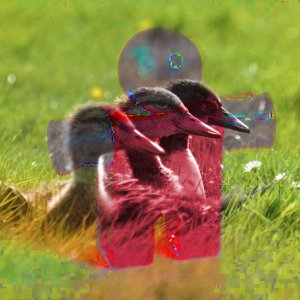 Example for layer mode HSL Color