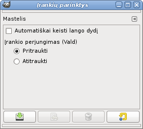 Tool Options Dialog