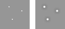 Blauw oog-effect