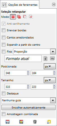 Tool Options Dialog