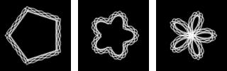 Примеры формы «Выпуклость» фильтра «Спирограф»