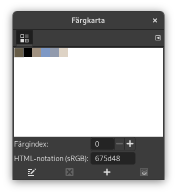 Färgkartedialogen