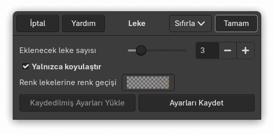 “Leke” seçenekleri