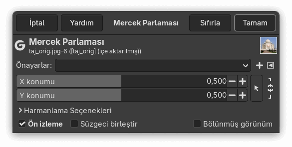 “Mercek Parlaması” süzgeci seçenekleri