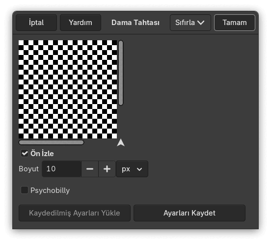 “Dama Tahtası (eski)” süzgeci seçenekleri